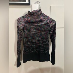 Nike Pro Hyperwarm Long Sleeve Mock Neck Shirt In Size Extra Small